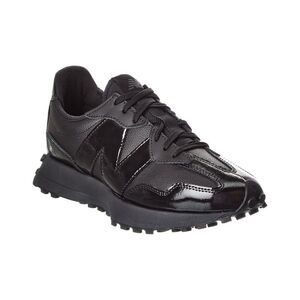 New Balance 327 Leather Sneaker, Black